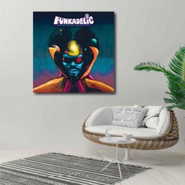 Πίνακας σε καμβά Funkadelic - Reworked by Detroiters