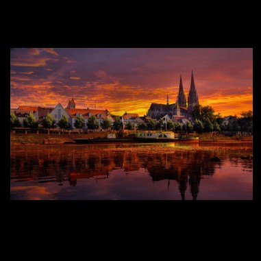 Πίνακας σε καμβά Germany Sunset