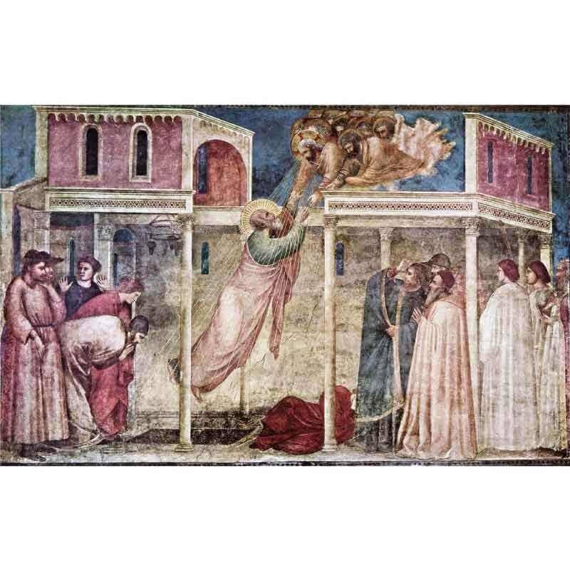 Πίνακας σε καμβά Giotto de Bandone - Ascension of St. John adjusted