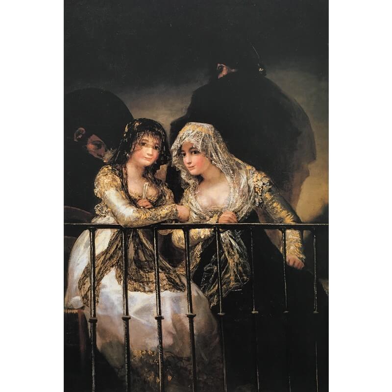 Πίνακας σε καμβά Goya - Majas on a Balcony
