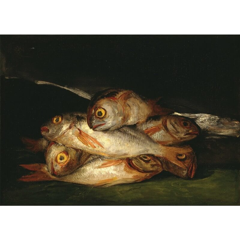 Πίνακας σε καμβά Goya - Still Life with Golden Bream