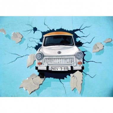 Πίνακας σε καμβά graffiti με αυτοκίνητο