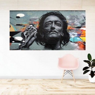 Πίνακας σε καμβά Graffiti Salvador Dali