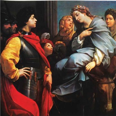 Πίνακας σε καμβά Guido Reni - David and Abigail - 1615