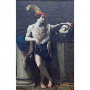 Πίνακας σε καμβά Guido Reni - David with the Head of Goliath - 1605