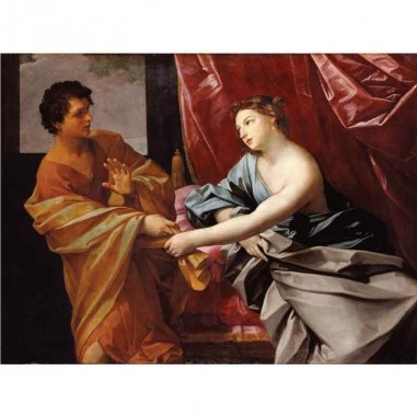 Πίνακας σε καμβά Guido Reni - Joseph and Potiphar's Wife