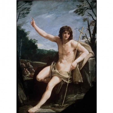 Πίνακας σε καμβά Guido Reni - St John the Baptist in the Wilderness - 1636