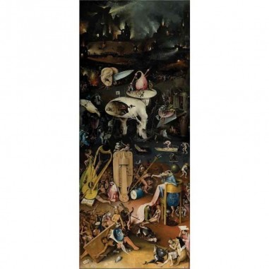 Πίνακας σε καμβά Hieronymus Bosch - Hell panel from The Garden of Earthly Delights