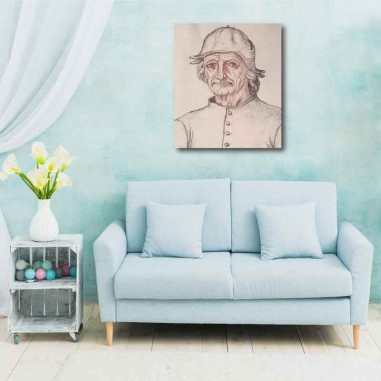 Πίνακας σε καμβά Hieronymus Bosch - Portrait Sketch