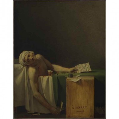 Πίνακας σε καμβά Jacques Louis David - The Death of Marat - 1793