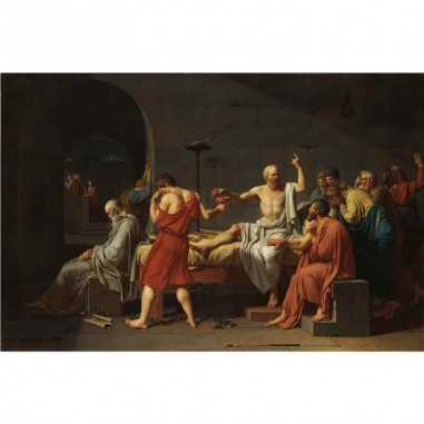 Πίνακας σε καμβά Jacques Louis David - The Death of Socrates - 1787