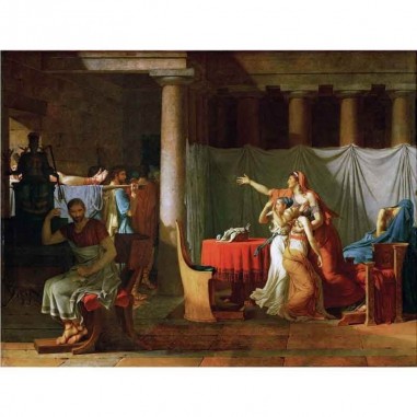 Πίνακας σε καμβά Jacques Louis David - The Lictors Bring to Brutus the Bodies of His Sons - 1789