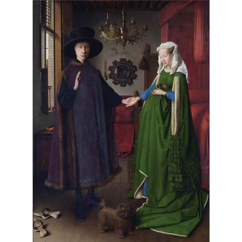 Πίνακας σε καμβά Jan van Eyck - The Arnolfini Portrait - 1434