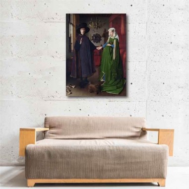 Πίνακας σε καμβά Jan van Eyck - The Arnolfini Portrait - 1434