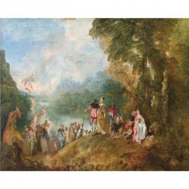 Πίνακας σε καμβά Jean Antoine Watteau - Departure from Cythere
