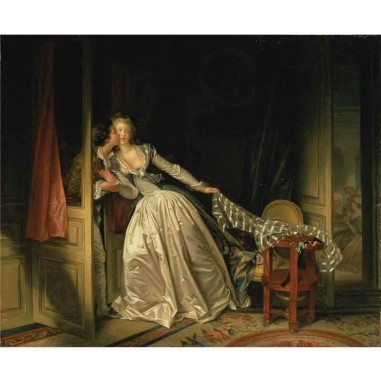 Πίνακας σε καμβά Jean Honore Fragonard - The Stolen Kiss (1780)