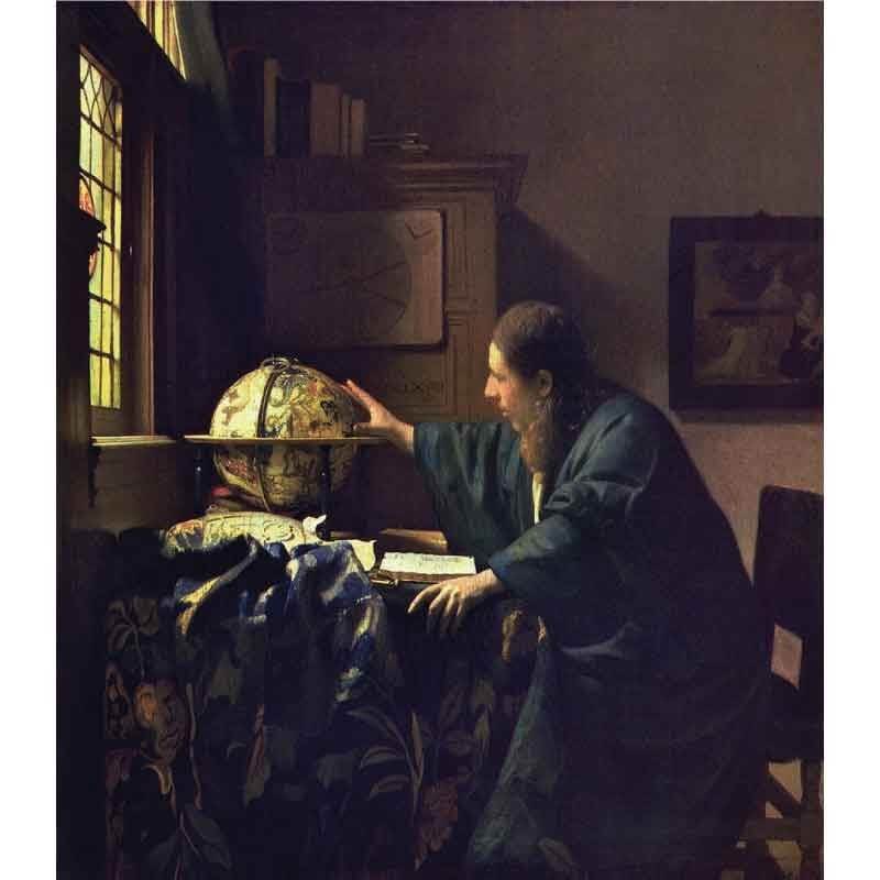 Πίνακας σε καμβά Johannes Vermeer - The Astronomer - 1668