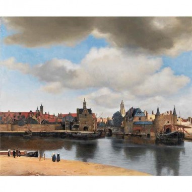 Πίνακας σε καμβά Johannes Vermeer - View of Delft