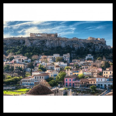 Πίνακας σε καμβά Κάτω απ την ακρόπολη