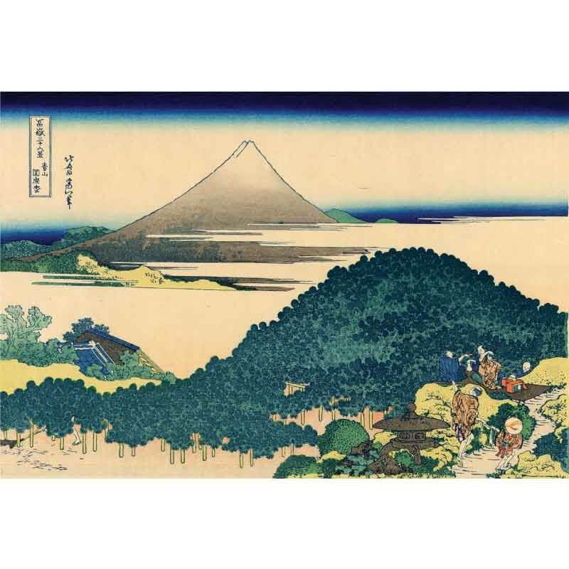 Πίνακας σε καμβά Katsushika Hokusai - The coast of seven leages in Kamakura