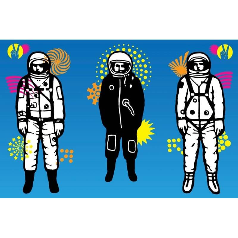 Πίνακας σε καμβά Κόμικ αστροναύτες