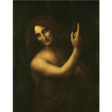 Πίνακας σε καμβά Leonardo Da Vinci - John the Baptist