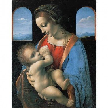 Πίνακας σε καμβά Leonardo da Vinci -  Madonna Litta