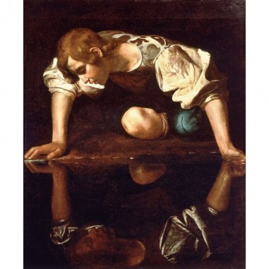 Πίνακας σε καμβά με CARAVAGGIO NARCISSUS