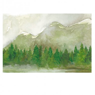 Πίνακας σε καμβά με Δάσος στο βουνό