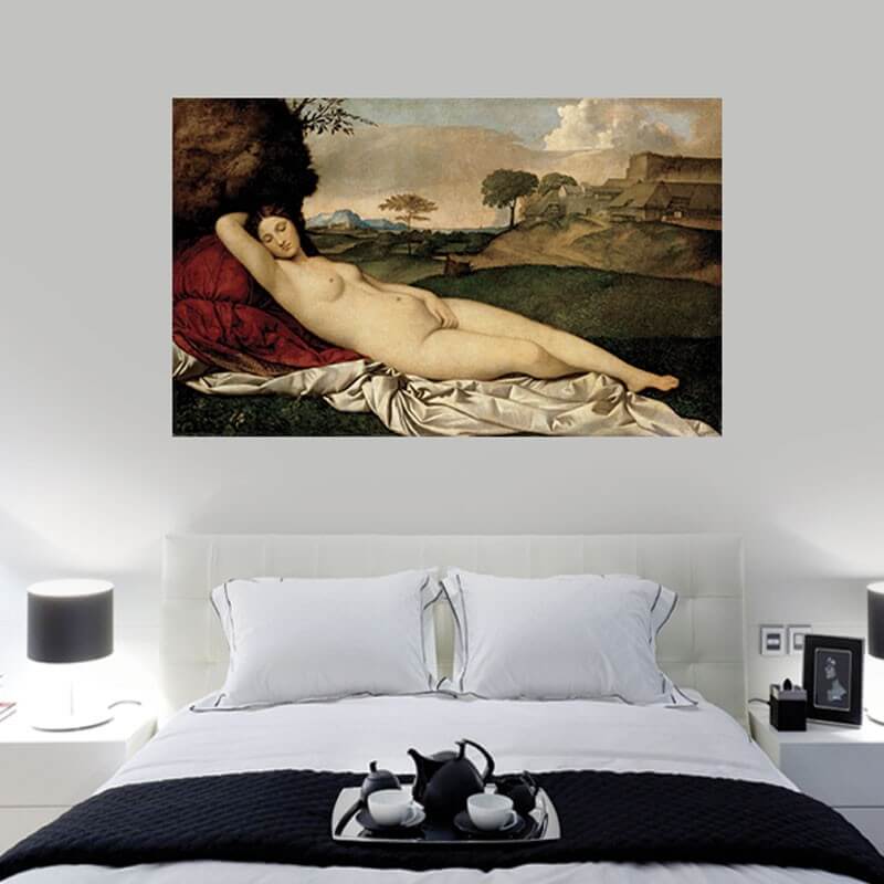 Πίνακας σε καμβα με GIORGIONE SLEEPING VENUS