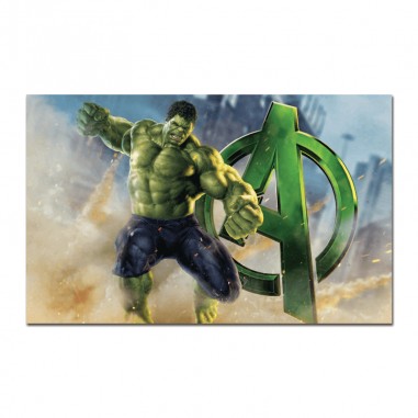 Πίνακας σε καμβά με Hulk