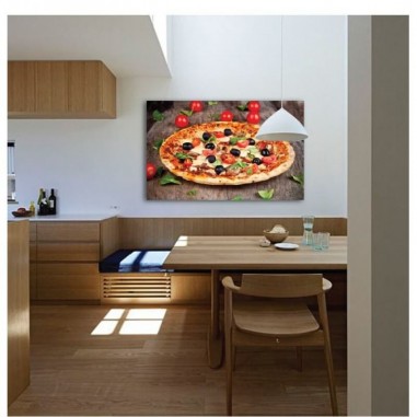 Πίνακας σε καμβά με πίτσα