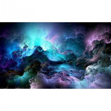 Πίνακας σε καμβά με πολύχρωμα σύννεφα