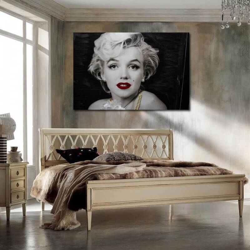 Πίνακας σε καμβά με την Marilyn Monroe πέρλες