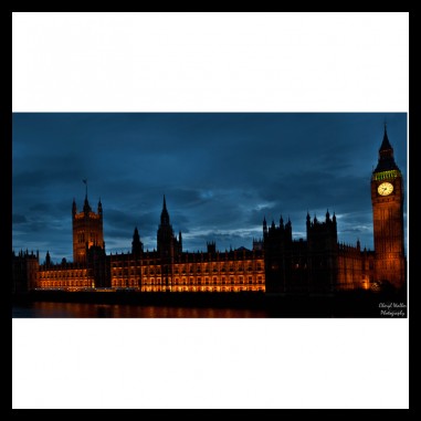 Πίνακας σε καμβά με το Big ben τη νύχτα