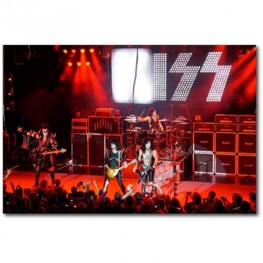 Πίνακας σε καμβά με τους Kiss On Stage