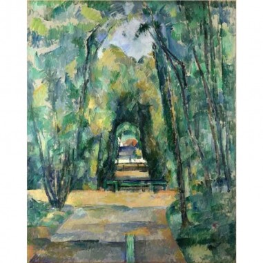 Πίνακας σε καμβά Paul Cezanne - Avenue at Chantilly(1888)