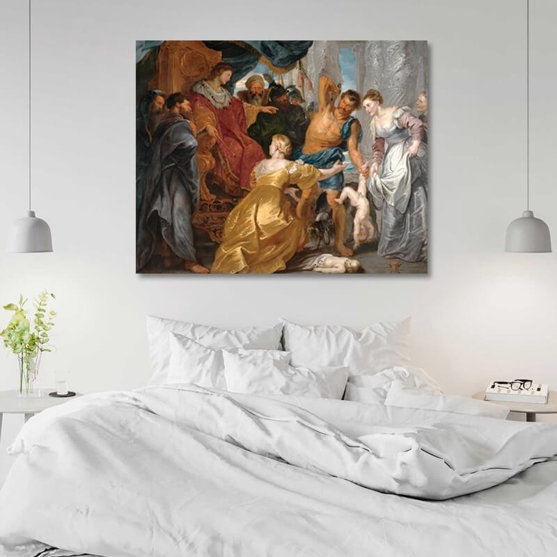 Πίνακας σε καμβά Peter Paul Rubens - Salomons Dom