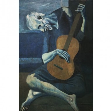 Πίνακας σε καμβά Picasso - Old guitarist Chicago