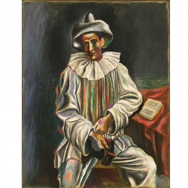 Πίνακας σε καμβά Picasso - Pierrot