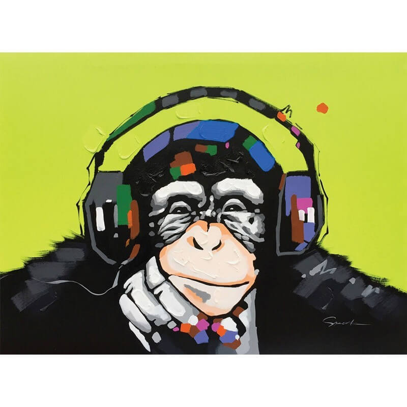 Πίνακας σε καμβά Pop Art Μαϊμού