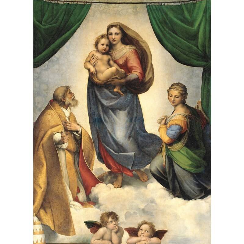 Πίνακας σε καμβά Raffaello - Madonna Sixtina