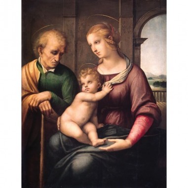 Πίνακας σε καμβά Raffaello - Madonna with Beardless St. Joseph