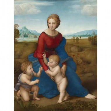 Πίνακας σε καμβά Raffaello Sanzio da Urbino - Madonna in the Meadow