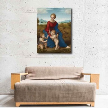 Πίνακας σε καμβά Raffaello Sanzio da Urbino - Madonna in the Meadow