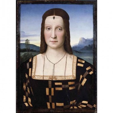 Πίνακας σε καμβά Raffaello Sanzio da Urbino - Portrait of Elisabetta Gonzaga - c. 1504