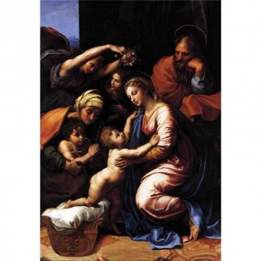 Πίνακας σε καμβά Raffaello Sanzio da Urbino - The Holy Family - 1518