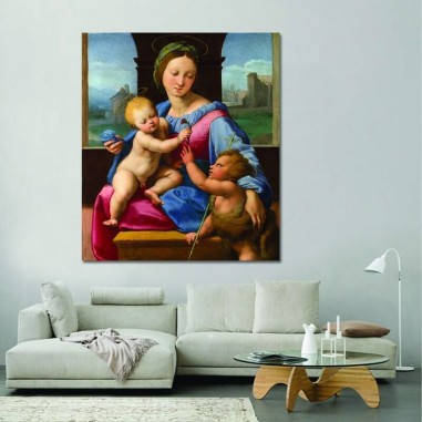Πίνακας σε καμβά Raffaello - The Aldobrandini Madonna