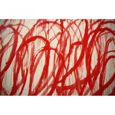 Πίνακας σε καμβά red abstract