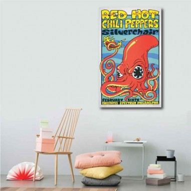 Πίνακας σε καμβά Red Hot Chilli Peppers Poster